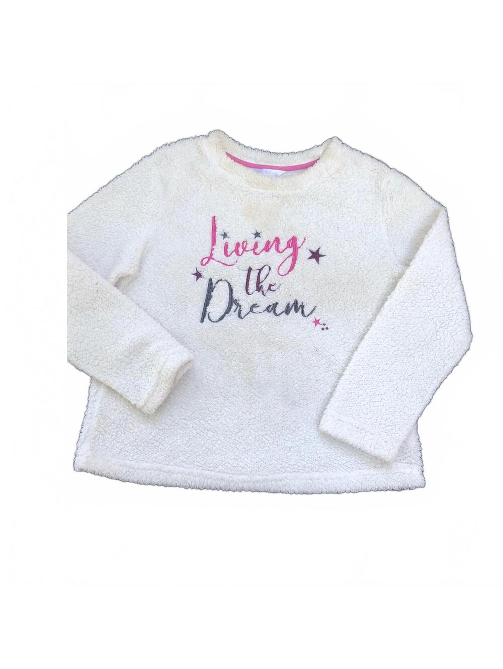 Secret Treasures Girls' Cozy Fleece Sweatshirt, Size S (4-6)